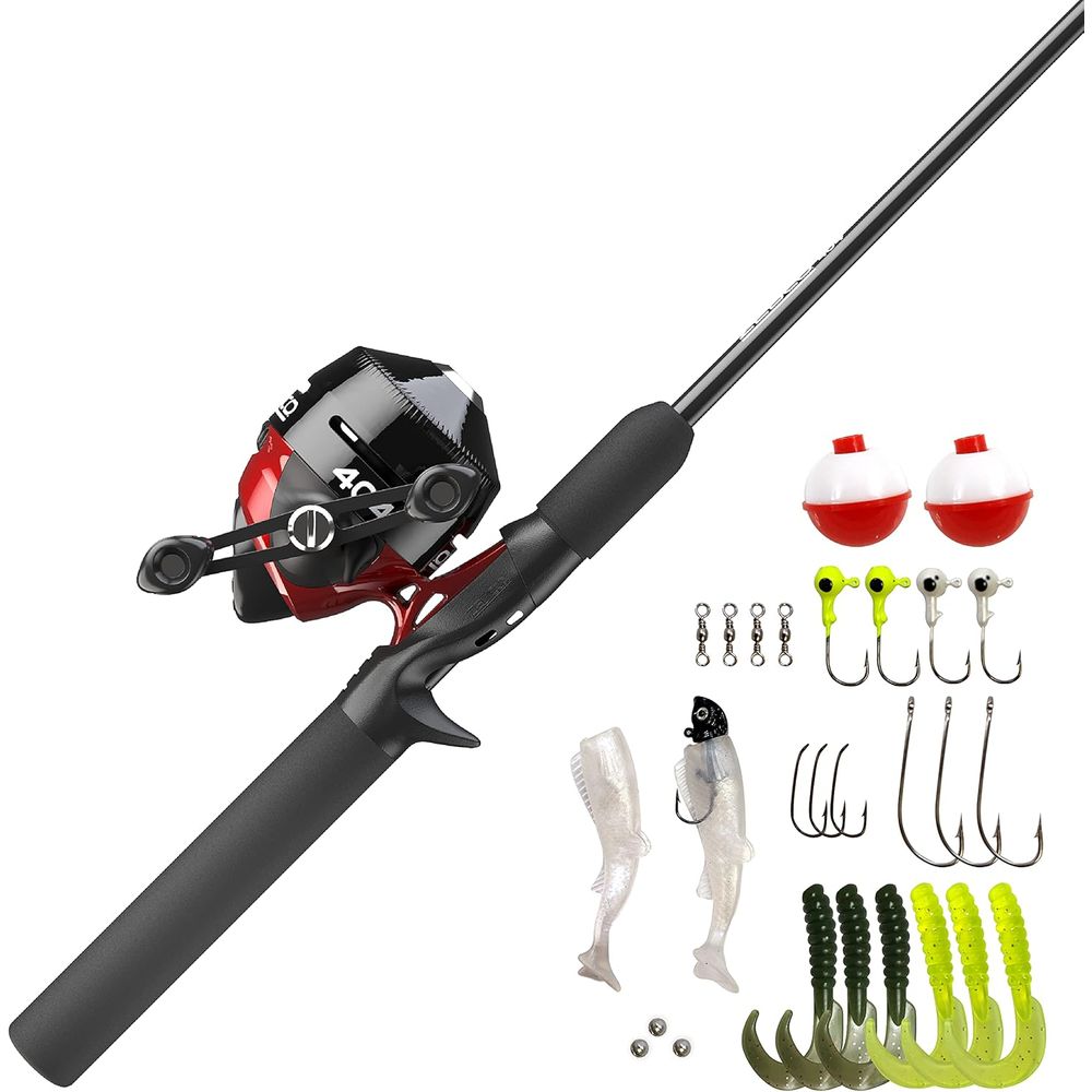 Spincast Reel - 5'6 tweedelige glasvezel spincast hengelset met