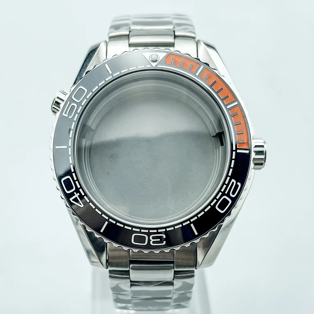 Reel Case - 43,5 mm duikhorlogekast met roestvrijstalen armband
