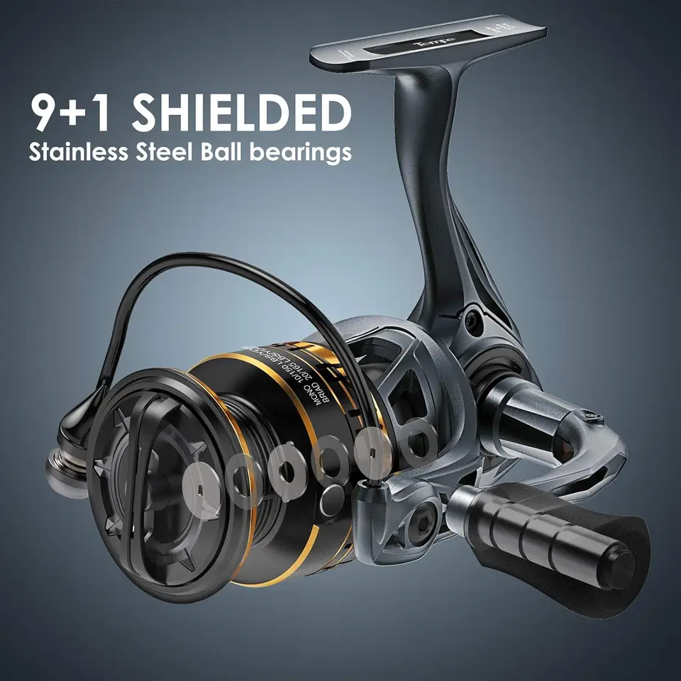 Spinning Reel - Spinningmolen, 9+1 BB ongelooflijk soepele vismolens,