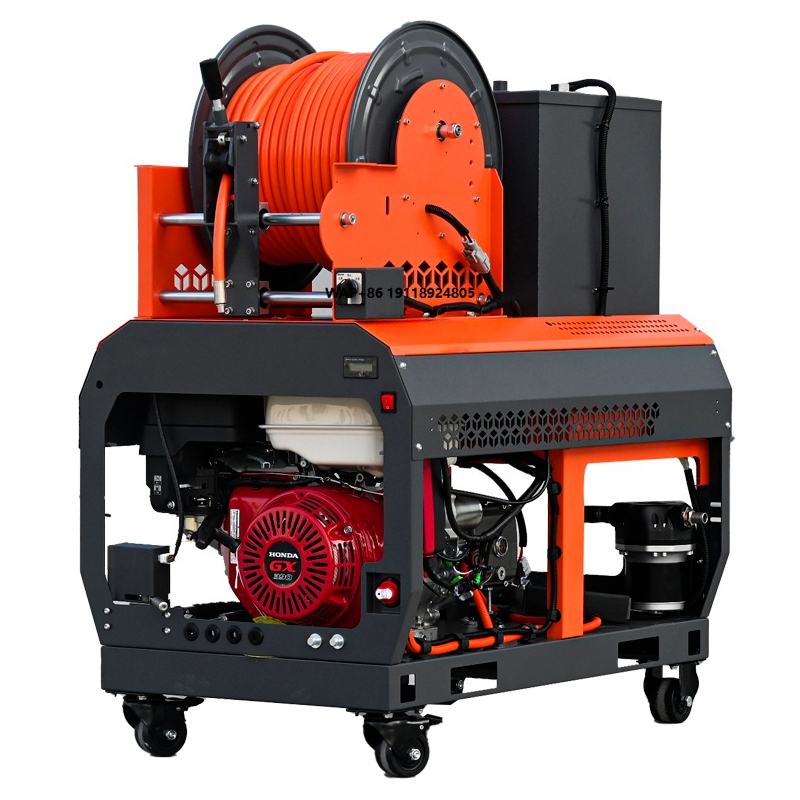 Electric Reel - Sproeierslangmaat 5/16 Oranje slanghaspel Modus: Handmatig