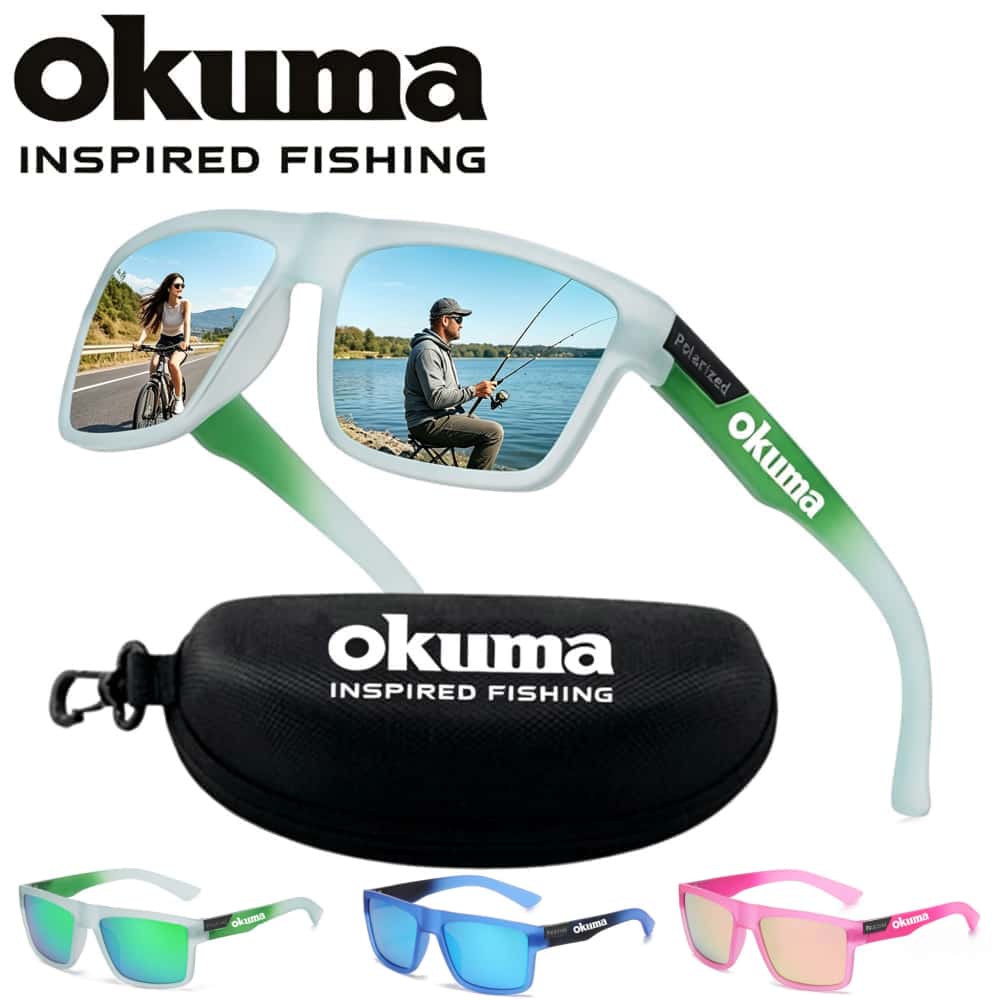 Surf Reel - creatieve mode kleurblokkering okuma gepolariseerde zonnebril