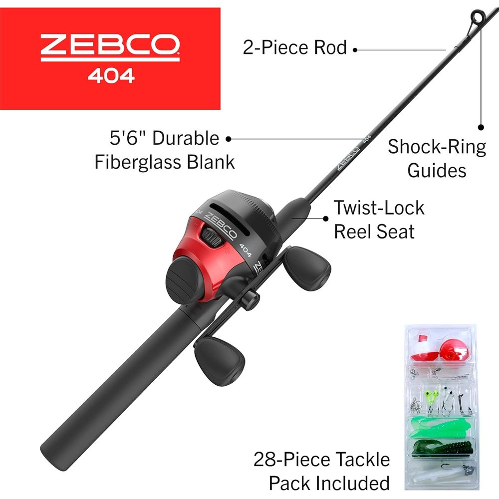 5'6 tweedelige glasvezel spinc - Spincast Reel recensie en prijs