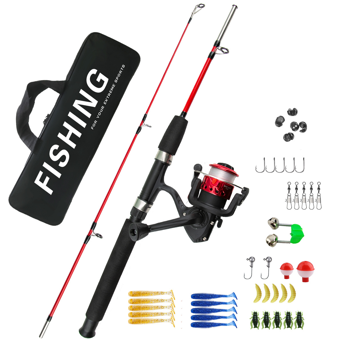 2-delige ijsvisset voor beginn - Ice Fishing Reel recensie en prijs