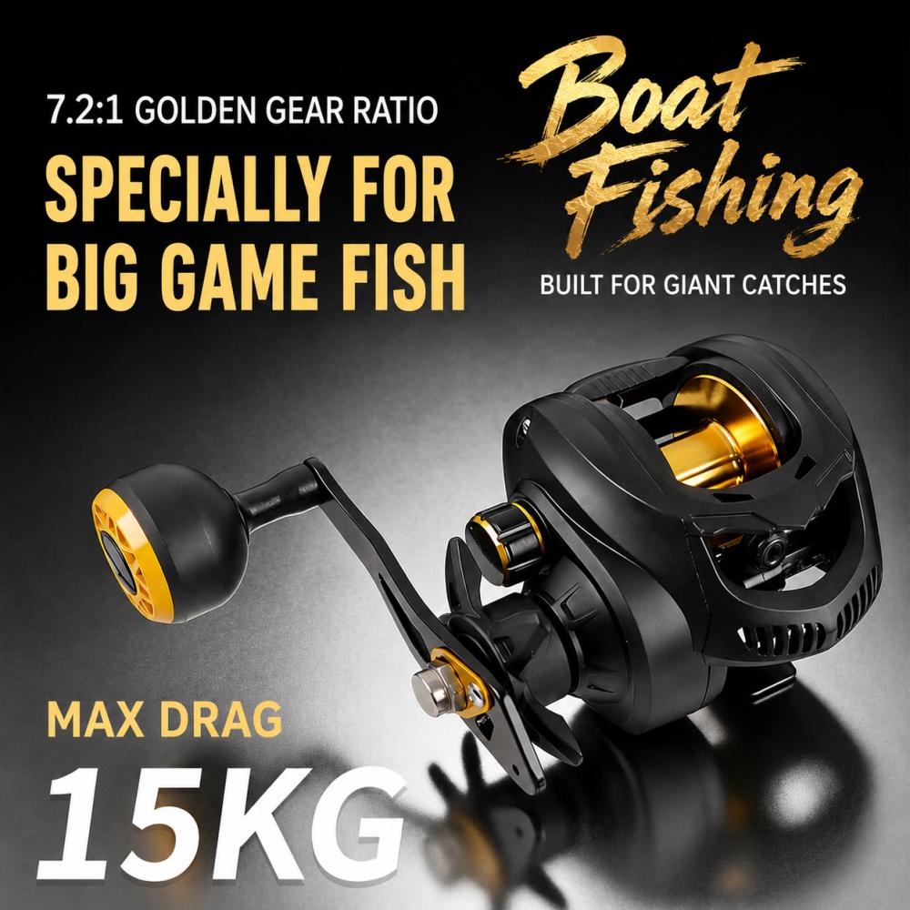 7.2:1 Heavy Duty Baitcasting R - Trolling Reel recensie en prijs